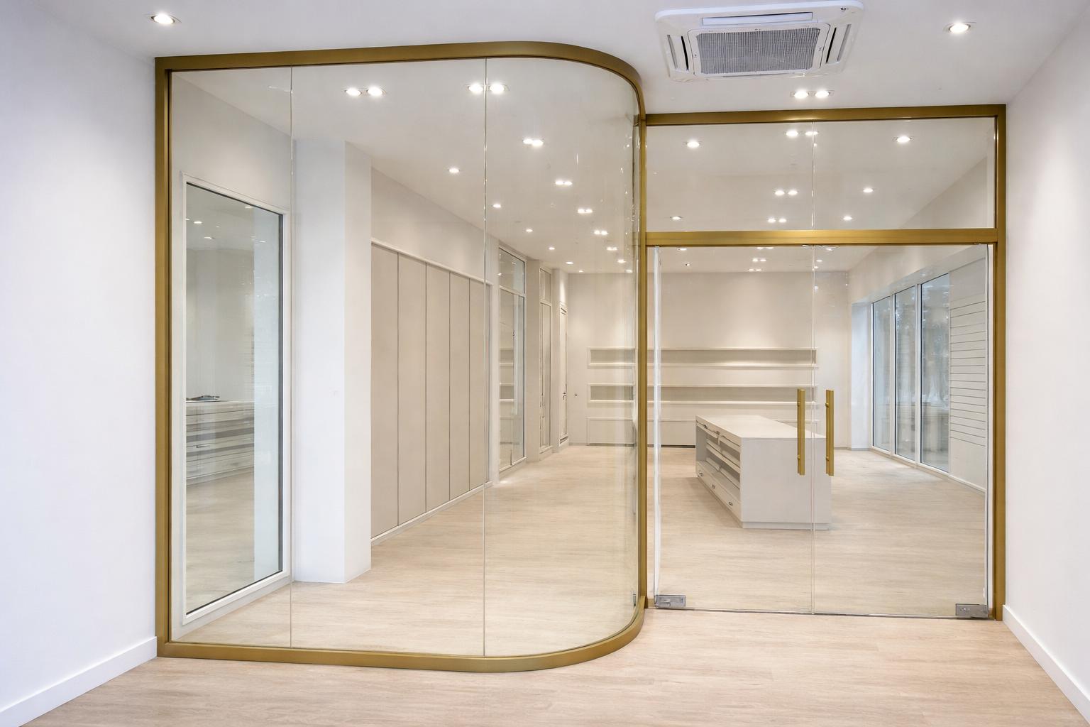 OfisGlass One - Tek Camlı Ofis Bölme Sistemi